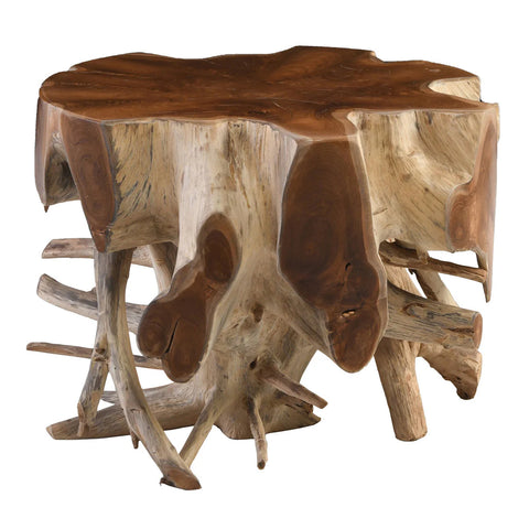 Teak Root End Table