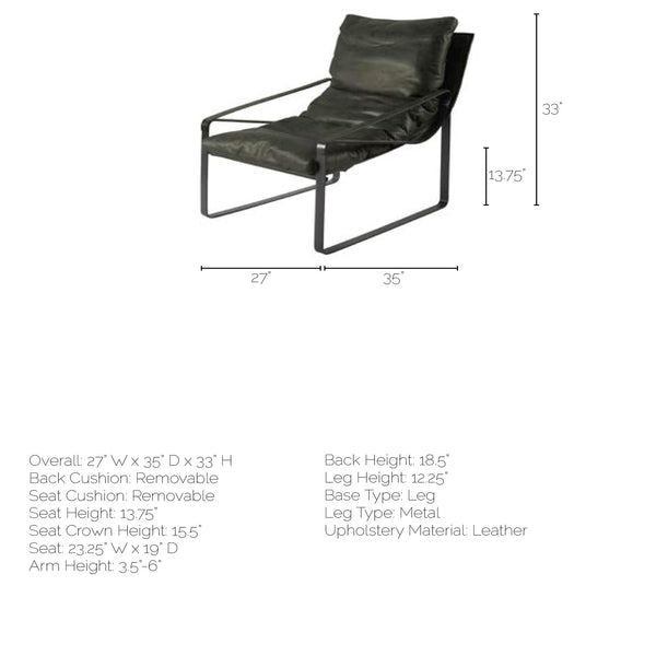 Black Leather Stockholm Chair