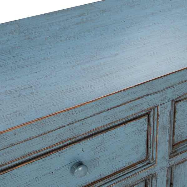 Vintage Style Chinese Blue Cabinet