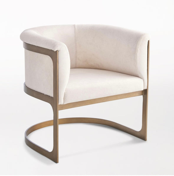 Regan Barrel Chair, Ivory