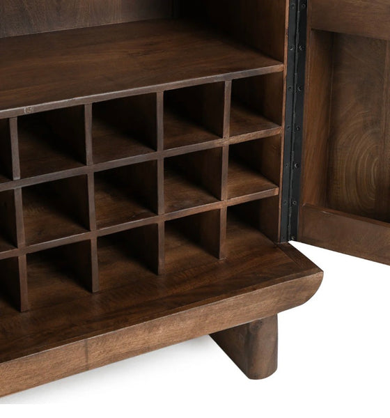 Modern Mango Wood Bar Cabinet