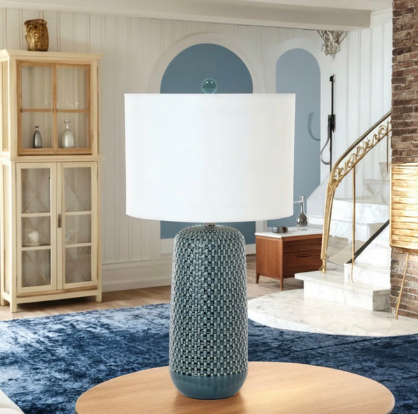 Blue Ceramic Table Lamp