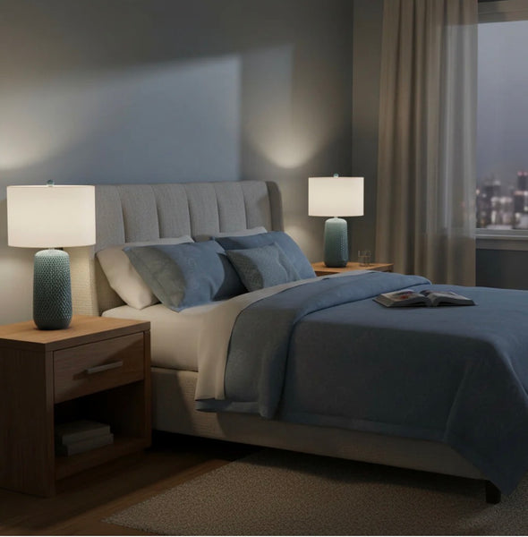 Blue Ceramic Table Lamp