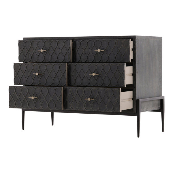 Oak Chest of Drawers w/ Marble Top