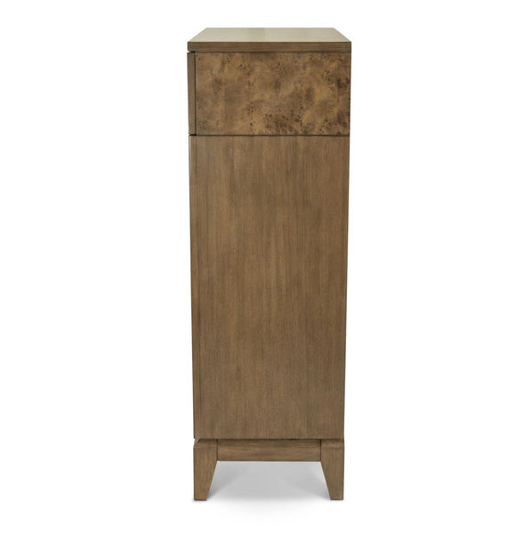 5 Drawer Chest, Vintage Chestnut Burl