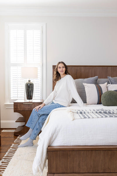 King Bed, Vintage Chestnut Burl