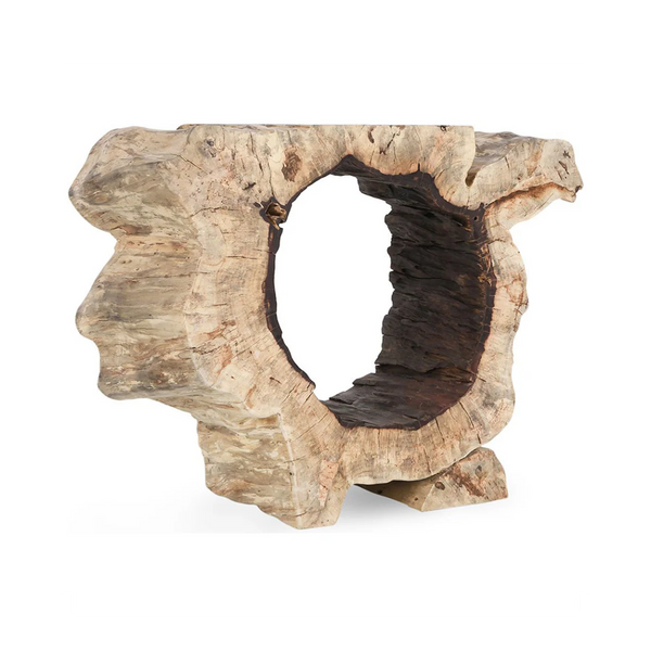 Hand Carved Tamarind Wood Console