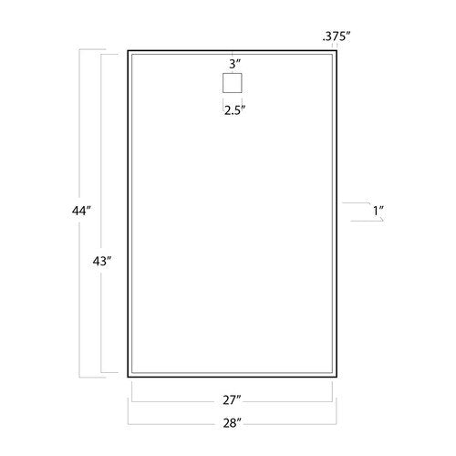 Hanging Rectangular Mirror