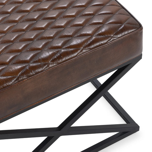 Leather & Iron Stool