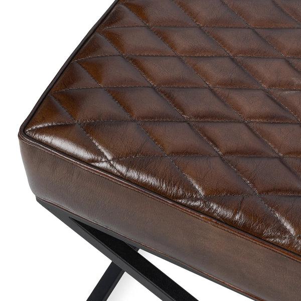 Leather & Iron Stool