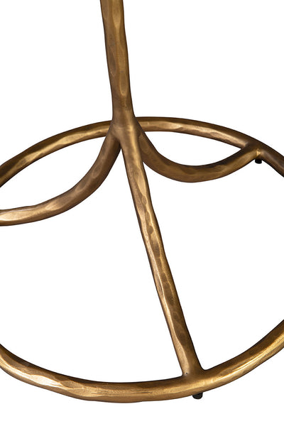 Gold Iron & Marble Martini Table