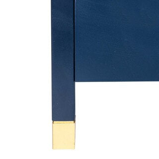 Navy Blue 2 Drawer Nightstand