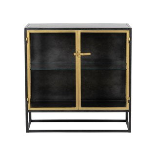 Iron & Glass 2 Door Cabinet
