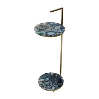 Blue Agate 2Tier Martini Table