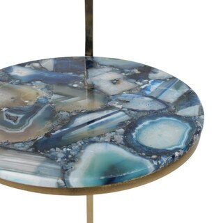 Blue Agate 2Tier Martini Table