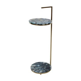 Blue Agate 2Tier Martini Table