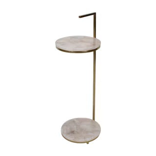 Pink Agate 2Tier Martini Table