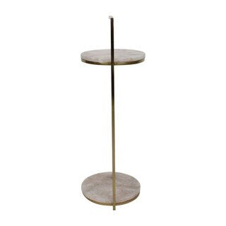 Pink Agate 2Tier Martini Table