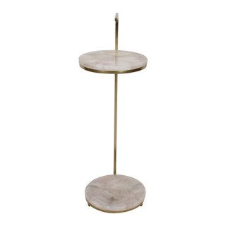 Pink Agate 2Tier Martini Table