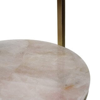 Pink Agate 2Tier Martini Table
