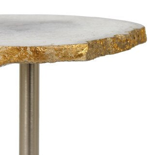 Agate w/ Gold Edge Martini Table