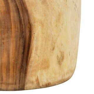 Munggur Wood Drum Ottoman