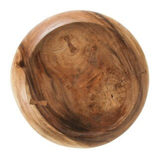 Munggur Wood Drum Ottoman