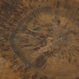 Munggur Wood Drum Ottoman