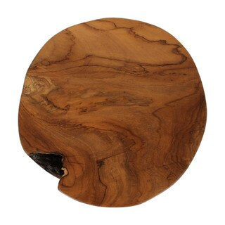 Solid Teak Burl Stool/Table