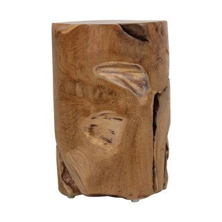 Solid Teak Burl Stool/Table