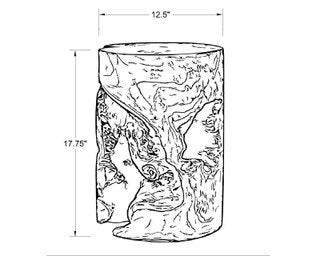 Solid Teak Burl Stool/Table