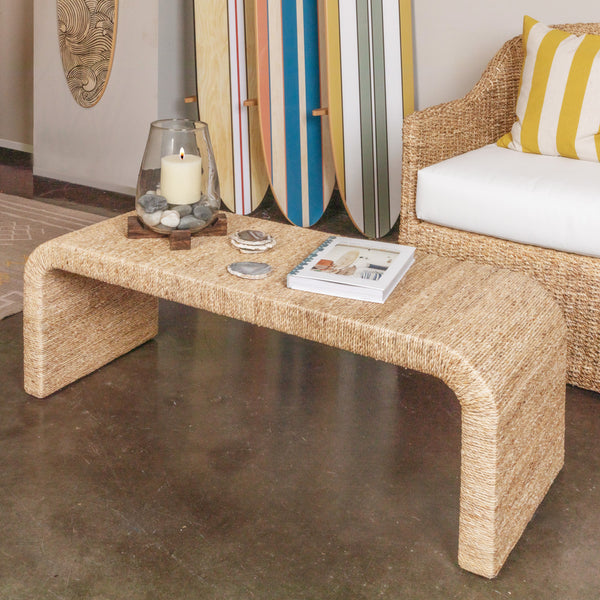 Hyacinth & Acacia Wood Bench