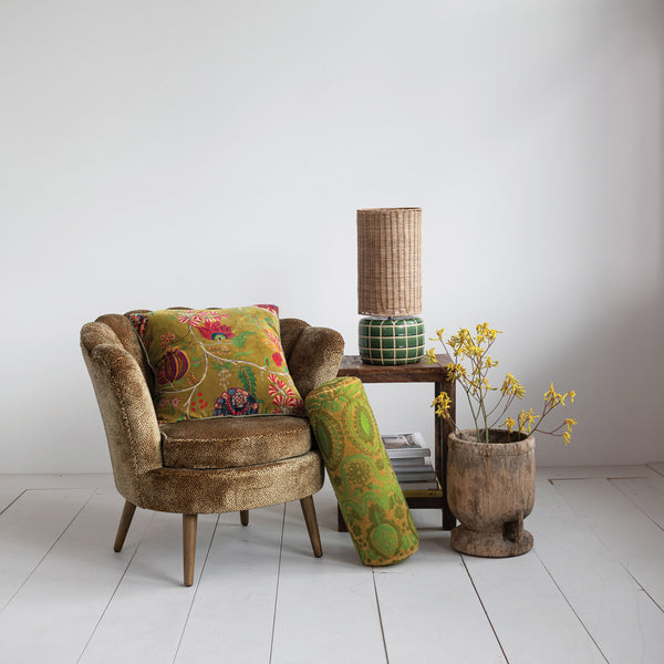 Leopard Print Velvet Scallop Side Chair