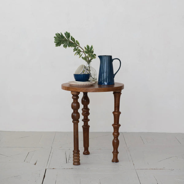 Mango Wood Table w/ Turned Legs