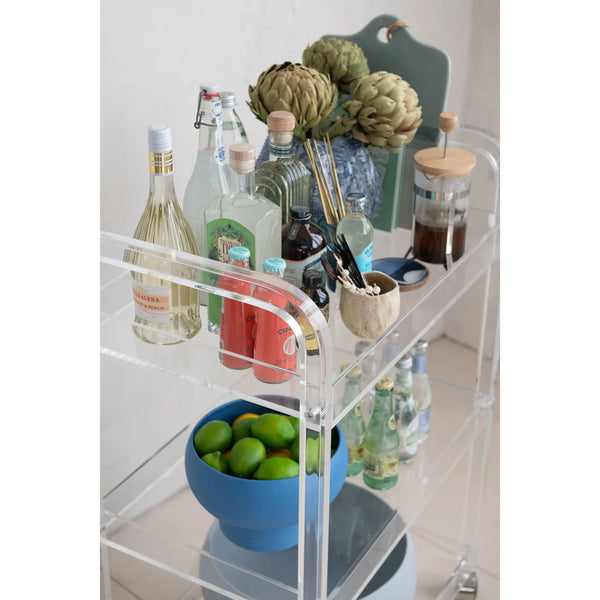 Acrylic 3Tier Bar Cart