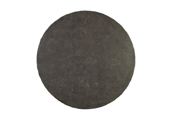42” Natural Honed Bluestone Table w/ Gold Iron Base