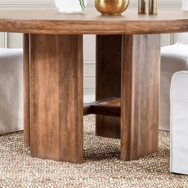 60” Solid Mango Modern Dining Table
