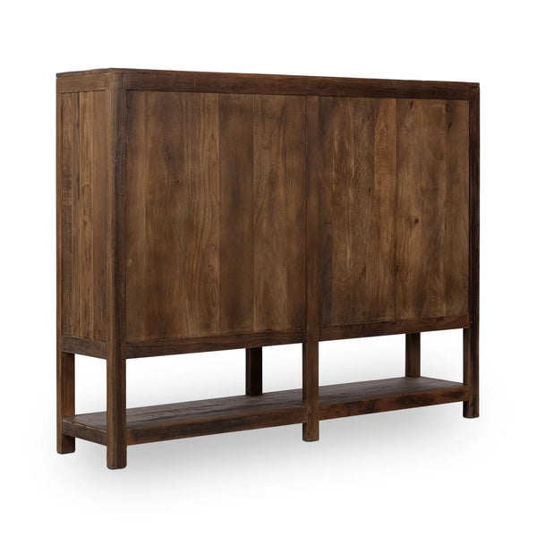 Salvaged Wood & Glass Display Cabinet
