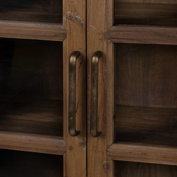 Salvaged Wood & Glass Display Cabinet