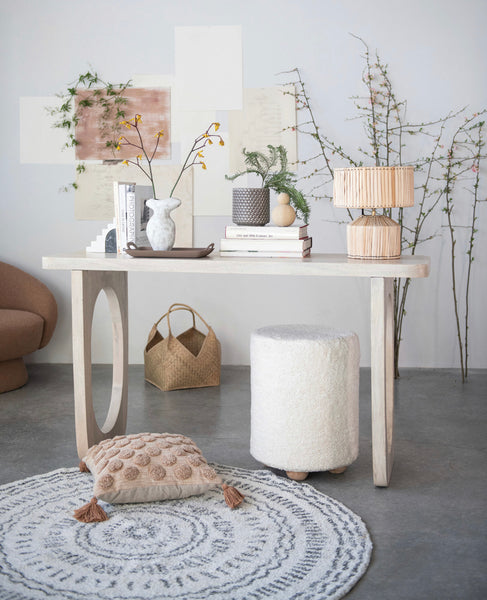 Bleached Mango Wood Console Table