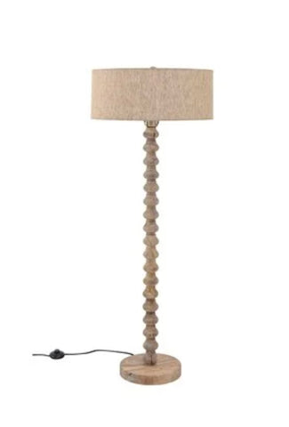 Mango Wood Floor Lamp