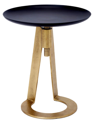 Black & Gold Adjustable Table
