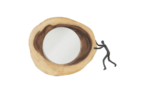 Figure Balancing Cross Cut Mirror