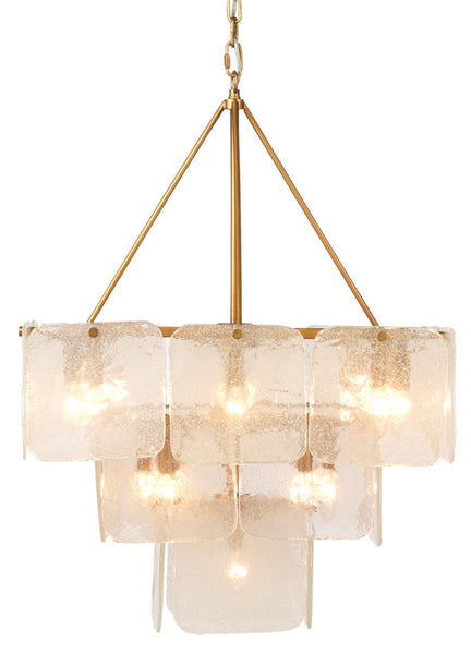Melted Ice Glass Chandelier