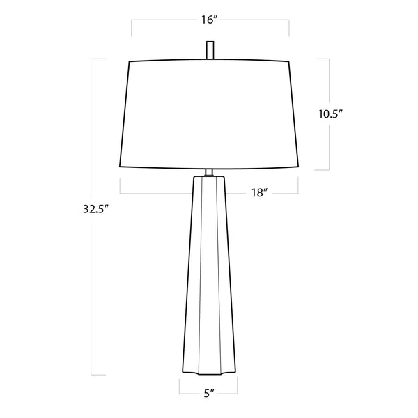 Celine Table Lamp (Gold Leaf)