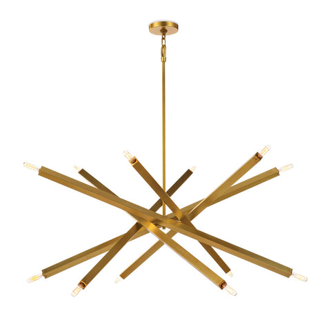 Viper Chandelier - Natural Brass or Oil Rubbed Bronze Finish