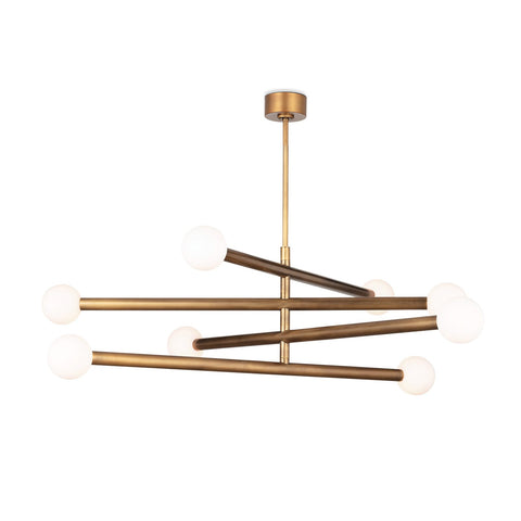 Beaubien Chandelier - Natural Brass or Oil Rubbed Finish