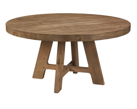 60” Reclaimed Pine Slabs Table