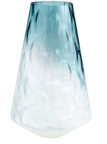 Blue & Clear Vase large