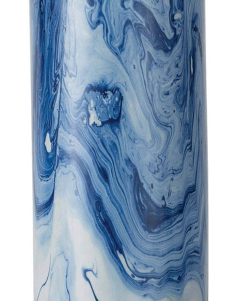 Blue Marbled Table Lamp